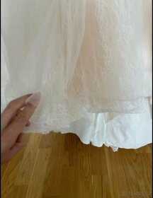 Ivory svatební šaty s nádechem růžové - 8