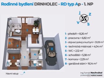 Prodej domu 5+kk z projektu Rodinné bydlení DRNHOLEC - 8