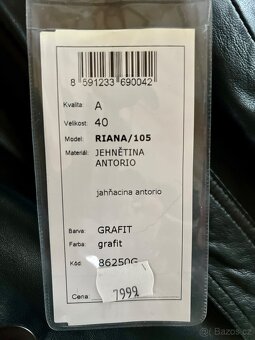 Dámský kabát kůže jehnětina zn. Kara - 8
