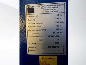 Laserový stroj TRUMPF Trumatic L 6050, použitý, z roku 2006. - 8