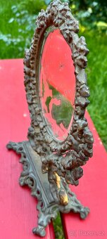 Starožitné zámecké toaletní zrcadlo původní stav - 8
