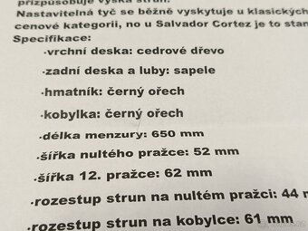 Prodám klasickou 4/4 kytaru Salvador Cortez- Kyjov - 8
