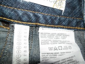 C&A Riflová džínová sukně s elastanem vel.40-42 - 8