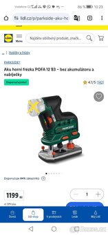 Aku horní frézka Parkside V12 - 8