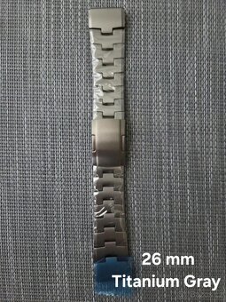 Titanové řemínky CUBE pro Garmin QuickFit 22 a 26 mm - 8