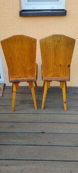 dvě židle z masivu - 8