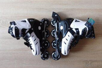 svítící nastavitelné inline brusle vel.39-42 - 8