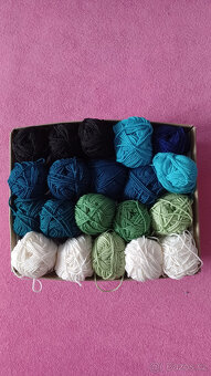 Příze merino háčkování/pletení - 8