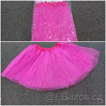 Nové tylové tutu sukně, délka 40 cm, cca 7-11 let - 8