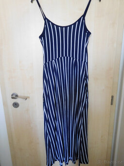 Letní lněná halena, černý top, šaty - 8