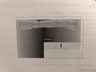 Rozkládací rohová sedačka s úložným prostorem - 8