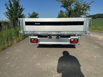 Přívěsný vozík sklopný do 3 stran 375x180cm 3500kg DOPRAVA - 8