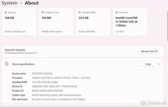 HP EliteBook 840 G7 – i5, 32 GB RAM, 256 GB SSD – pěkný stav - 8