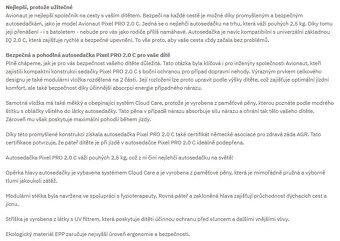 Nová dětská autosedačka - AVIONAUT PIXEL PRO 2.0 C - 8