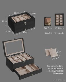 NOVÝ BOX NA HODINKY A ŠPERKOVNICE - 8