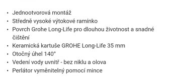 Dřezová páková baterie GROHE - 8