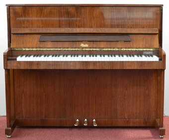 Zánovní piano Rösler 118, ořech lesk se zárukou. Výroba ČR - 8