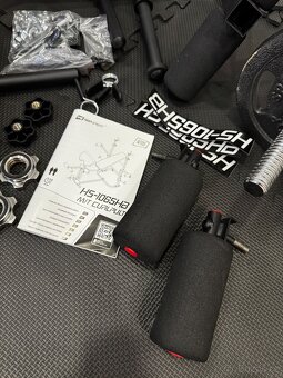 Posilovací lavice HS-1065HB PRO a činky - 8