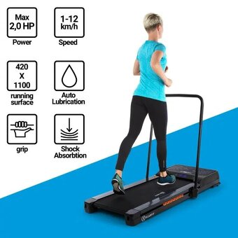 SLEVA Běhací pás skládací/kompaktní Klarfit - 8