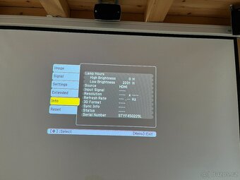 Filmový projektor Epson EH-TW550, perfektní stav - 8