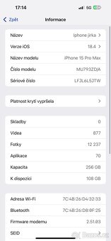 iPhone 15 pro Max 256gb Natural Titan - 8