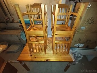 Prodám velký set nábytku z masivní borovice - 8