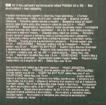 Parkside AKU zahradní kombinované nářadí - 8