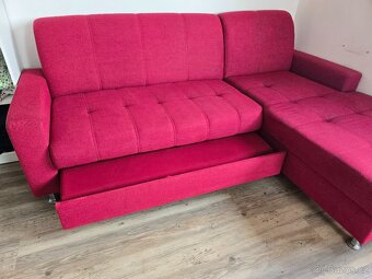 Pohovka/sedačka rozkládací L - česká výroba - 8