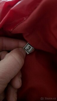 Moncler zimní lesklá červené bunda vel.3 - 8