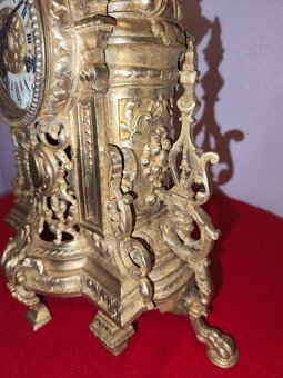 STAROŽITNÉ KOMODOVÉ HODINY - REGENCY - 1850-1890 - 8