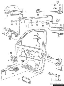 Klika vnější Seat Toledo I levá/pravá original - 8