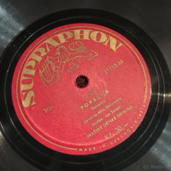 Šelakové gramofonové desky pohádky Popelka Perníková - 8