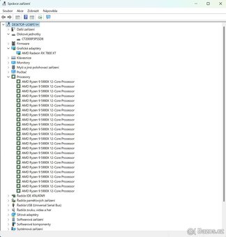 Herní PC RYZEN 9 5900X,RX 7800XT 16 GB,32 GB RAM,2 TB SSD - 8