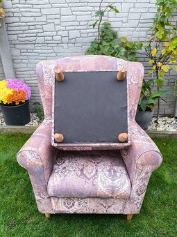 Prodám křeslo Ušák WANGI + Taburet - 8