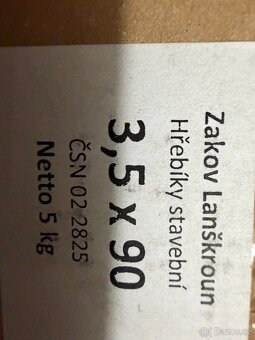 Hřebíky stavební-různé velikosti - 8