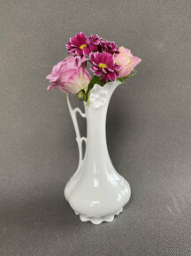 Royal Dux Bílá porcelánová váza, karafa - 8