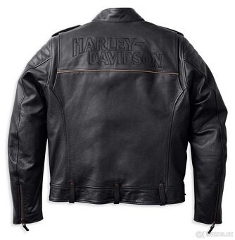 Nová kožená bunda Harley Davidson XL včetně chráničů - 8