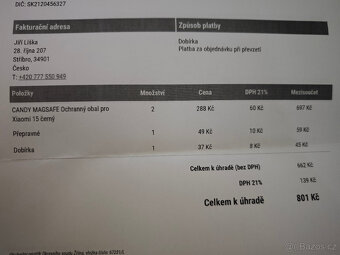 XIAOMI 15 - MAGSAFE Ochranný obal, nový, záruka 2 ks - 8