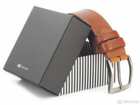 Pánský kožený opasek M4034 o šířce 4 cm - 8