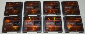 MD minidisc SONY 74/80min., super stav, s obaly, sada 8ks - 8