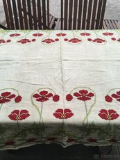 Velmi Starý přehoz, na gauč, postel, možná to je ubrus - 8