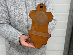 Stará dřevěná kropenka velká s Ježíšem - 8