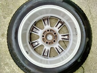 Alu kola Borbet 7J x r16, 5x112, ET 38, Letní pneu 205/55 - 8