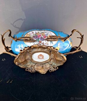 Luxusní porcelánová žardiniéra, značená - 8