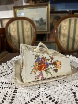 Keramická dóza na máslo ručně malovaná - 8