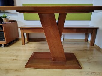 Stůl a lavice - Jídelní kout z masivu. - 8