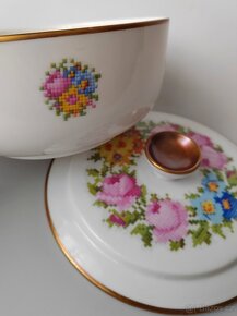 Starožitná porcelánová dóza od manufaktury Hutschenreuther - 8