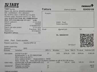 245/35 R 20 95Y FIRESTONE ROADHAWK TL XL FP - 8
