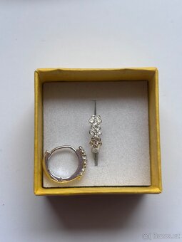 Nové stříbrné náušnice punc 925 - 8