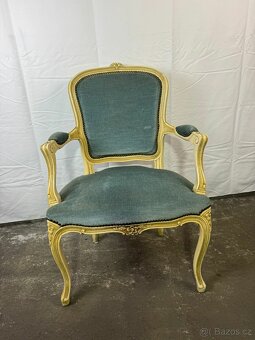 Historické křeslo ve stylu Ludvíka XV. (135060) - 8